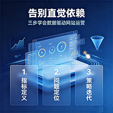 瓜州建站-告别直觉依赖：三步学会数据驱动网站运营